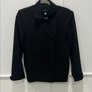 Black Double-Breasted Jacket